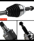 Front CV Axle Shaft Assembly Pair For Toyota Camry 2007 2017 3.5L V6 detailed view of spline end and ABS ring