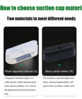 Long Oval Suction Cup For Industrial Pneumatic Systems With Powerful Vacuum Grip Nozzle in black nitrile rubber, showcasing material types and uses.