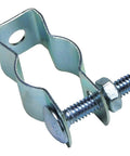 Solid As A Rock Build For No Sweat Installation This Hella Sturdy Zinc Plated Conduit Hanger Secures Half Inch EMT Or Rigid Pipe Fast With Preassembled Carriage Bolts A Top Shelf Five Pack Design That Gives Pros Reliable Mounting They Can Totally Trust. Zinc plated conduit hanger with bolts, designed for half inch EMT and rigid pipe, ideal for secure mounting.