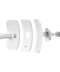 Exploded view of 5GHz Outdoor Wireless CPE for Point To Point And Point To Multipoint Bridges, 23dBi Directional Antenna.