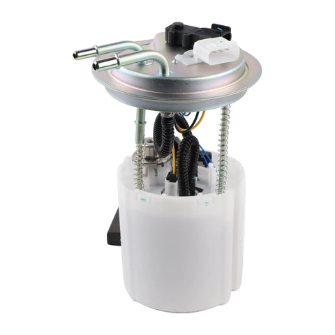 Direct Fit Drop-In Electric Fuel Pump Module With Sending Unit For 2015-2020 Cadillac Escalade Chevrolet Tahoe GMC Yukon V8 5.3L 6.2L OEM-Grade Replacement SP6750M E4104M product image showing metal top and plastic housing.