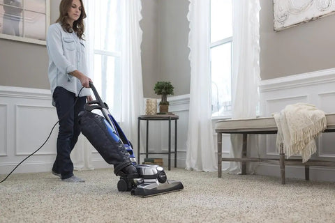 Person vacuuming carpet with Kirby using G3 G4 Vacuum Brush Roll Replacement 156294 OEM Authorized Genuine Part