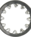 Internal-tooth lock washer No. 6, stainless steel, top view