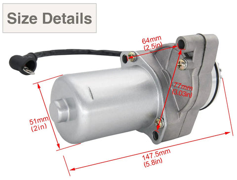 3 Bolt Starter For 125cc 110cc 100cc 90cc 70cc 50cc Quad ATV Dirt Bike Go Kart Four Wheeler Pit Bike With Line Replacement Motor Starter That Fits Most Chinese 2 Stroke Engines And Delivers Quick Reliable Crank Start On The Trail