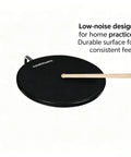 Practice pad with drumstick from Eight Piece Electronic Drum Kit With Mesh Heads, Realistic Kick Pedal, Easy Assemble Rack, And Drum Module