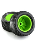 Grippy 140mm Off Road RC Tire Set For 1/8 Buggy With 17mm Hex Wheels White Deep Self Cleaning Tread Rubber Compound