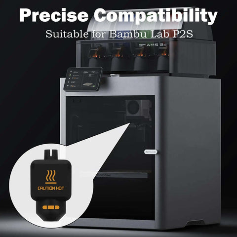 3D printer with inset of 10 Pack Silicone Sock For P2S 3D Printer Hotend Cover Nozzle Boot High Temperature Enclosure Sleeve