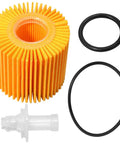 Oil Filter Kit Replacement For Toyota Avalon 2013-2018 Pack Of 5 Drop-In Direct Fit Replaces 04152-YZJA1 with gaskets