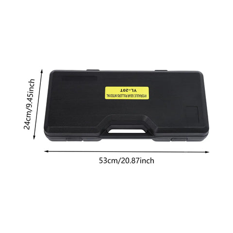 Badass 20 Ton Hydraulic Puller Kit With 3 Jaw Bearing Separator And Gear Extractor Tools Ideal For Mechanics And Auto Repair Crews Who Want To Nail Every Job Safe And Sound Plus Comes With Sturdy Storage Box In Sleek Black. black storage case 53cm x 24cm