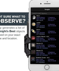 StarSense Explorer 8 Inch App Enabled Telescope with 203mm Dobsonian Mount, Smartphone Dock and StarSense App interface