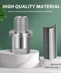 Lathe Headstock Spindle Adapter Converts Five Eighths Inch Shopsmith Internal Thread To One Inch Eight TPI External Thread, steel shown