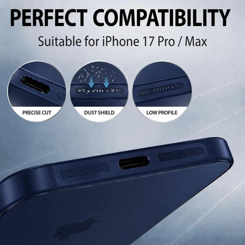 Four Pack USB C Dust Plugs For USB C Port And Speaker Grilles, Dual Head Type C Cover, dark blue, fits iPhone 17 Pro and Pro Max