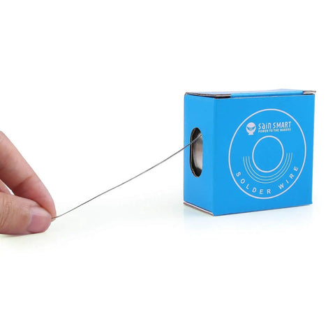 Leaded Solder Wire 0.6mm Sn63Pb37 With Flux Rosin Core For Electronics Soldering 100g Roll in blue box