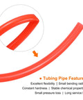 Red PU Pneumatic Tubing Hose For Air Compressor 8mm Outer Diameter By 5mm Inner, 5 Meters Long, showcasing flexibility features