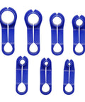 7 Piece Fuel Line Disconnect Tool Set With 1/4 5/16 3/8 1/2 5/8 3/4 7/8 Inch Openings, Quick Disconnect Kit For Ford GM Chrysler Mazda