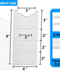 Clear Acrylic Couch Wall Spacers Adjustable Two To Nine Inches Heavy Duty Furniture Stopper size dimensions 3x9 inches 0.22 inch thickness