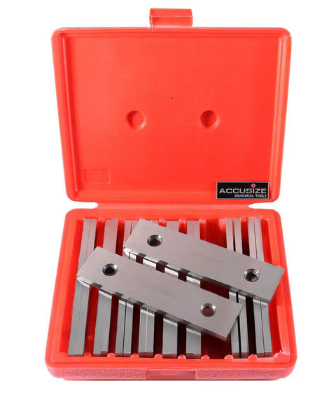 One Quarter Inch Precision Parallel Set Nine Pairs Six Inch Length Pro Grade Hardened Alloy Steel Ground To 52 58 HRC Height And Parallelism Accuracy Plus Minus 0.0003 Inch Model Eg10 1432
