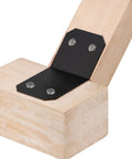 Eight Pack 45 Degree Angle Brackets for 6x6 Posts Pergola Gazebo Lumber Connector 11 Gauge Steel Powder Coated Installed