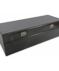 Heavy Duty Fifth Wheel Utility Chest Tool Box For Pickup Truck And Road Crew Badass Enclosed Hardware Storage Zero Drama Gear Case Built To Handle Rough Jobsites Red Label Series in gloss black finish.