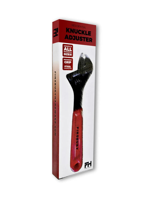 Knuckle Hinge Bender Adjustable Wrench Tool For Residential Door Hinges in packaging with ergonomic grip and steel construction.