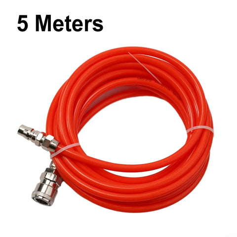 Built Tough Air Compressor Hose With Polyurethane Tubing And C Type Quick Connect Fittings Flexible Pneumatic Air Line 5 meter length