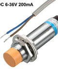 8Mm Inductive Proximity Sensor Switch Normally Open DC 6 To 36V 200mA 2Wire For 3D Printers Bed Leveling Cylinder Style