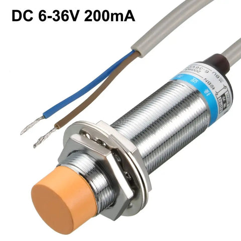 8Mm Inductive Proximity Sensor Switch Normally Open DC 6 To 36V 200mA 2Wire For 3D Printers Bed Leveling Cylinder Style