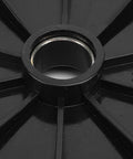 Close-up of black plastic Forklift Hose Sheave Pulley Replacement Plastic Material for smooth cable movement and heavy duty lifting.