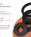 30x52x6mm Nitrile Rubber Double Lip Spring Loaded Oil Seal 2 Pack For Motors And Machinery Garage Grade Pro Built Leakproof Seal Smooth Rotation Durable And Easy Install, black seals shown