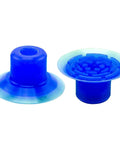 Industrial Pneumatic Vacuum Gripper For Bag Opening Heavy Duty Suction Cup Tool Strong Nozzle Design, blue silicone suction cup pair.