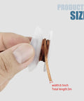 Hand holding spool of Desoldering Wick Braid No Clean Soldering Wire 0.1 Inch By 10 Feet Copper Desoldering Tool
