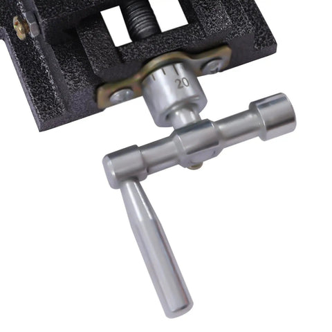 Tough As Nails Three Inch Drill Press XY Compound Vise with heavy duty clamping handle and precision adjustment dial