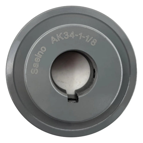 One Eighth Inch Bore V Belt Pulley With 3.45 Inch Outer Diameter One Groove Cast Iron Motor Sheave For A 3L 4L Belts Built Tough Replacement Drive Component