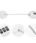 Kid Proof Fridge And Cabinet Lock With Password Protection, White Plastic Babyproof Lock With Wire Detail and Combination Code