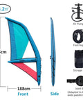 Inflatable Wing Foil For Windsurfing And Kitesurfing, Handy Water Sports Wing, Durable Waterproof Windsurf Wing With Easy Inflation
