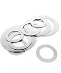 250 Pcs Ultra Thin Flat Washer Kit Adjustable Shim Set 0.1mm 0.2mm 0.3mm 304 Stainless Steel A2 For Precision Metalworking DIY Projects And Automotive And Machinery Assembly, assorted thin washers
