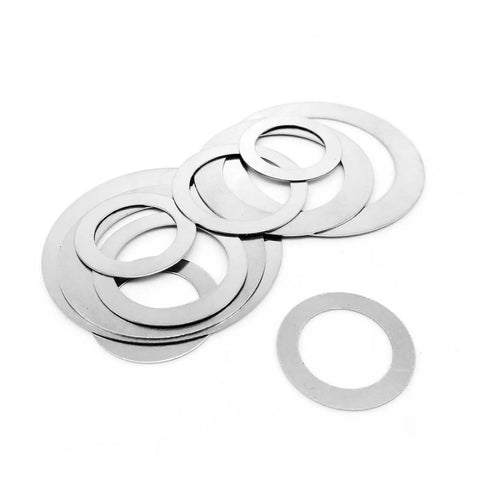 250 Pcs Ultra Thin Flat Washer Kit Adjustable Shim Set 0.1mm 0.2mm 0.3mm 304 Stainless Steel A2 For Precision Metalworking DIY Projects And Automotive And Machinery Assembly, assorted thin washers