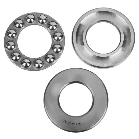 Thrust Ball Bearing 51308 for Heavy Duty Machinery, Rugged Steel Build, High Load Capacity, Ultra Smooth Rotation parts laid out