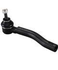 Two Piece Front Outer Tie Rod End Set Fits Nissan Juke 2011 To 2017 All Models And Nissan Leaf 2011 To 2014 With Front Left And Right Ends For Precise Steering Control. black steel tie rod end with rubber boot and threaded stud