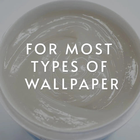 Ultra Clear Strippable Wallpaper Adhesive And Paste For Any Wallcovering, Heavy Duty Formula, Easy Water Dilute, product close-up