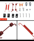 Fit For Rear Side Drum Brake Hardware Kit Set For Toyota Corolla And Scion XiQ With 230mm Rotors To Upgrade Your Brakes And Keep It Running Smooth Like A Charm. rear drum brake spring kit with clips, pins, and hardware