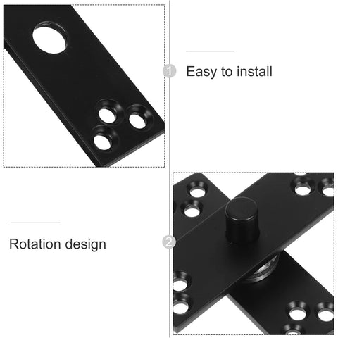Built To Last Heavy Duty Stainless Steel Hidden Door Hinge With 360 Degree Swivel for cabinets, showing installation and rotation design.