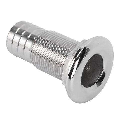Thru Hull Barbed Fitting 316 Stainless Marine Grade Outlet Inlet Connector Three Quarters Inch for yacht boat installation
