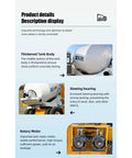 Tough As Nails Real Heavy Duty Mobile Concrete Mixer With Reliable Hydraulic Loading System Built Tough For Rugged Construction Sites And High Volume Pours, thickened tank body details.