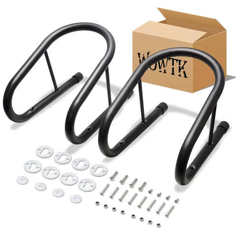 Removable Dirt Bike Wheel Chock With Mount Kit, Six And A Half Inch Wide, Motorcycle Trailer Locking Wheel Chock Tire Holder, Pack Of 2