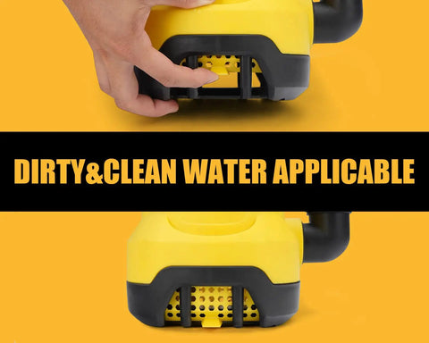 Beefy Submersible Sump Pump 1.5HP 4500 GPH High Flow With Adjustable Float Switch for Draining Clean or Dirty Water from Pools