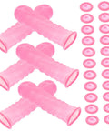Badass 100 Pc Antistatic Latex Finger Sleeves in pink, designed for mechanics and crafters for all-day comfort.