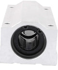 Front view of 20Mm Linear Motion Ball Bearing Slide Bushing In Silver Tone Built For Pros And DIYers For Precision Guide Rails