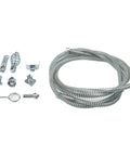 Heavy Duty Electric Pipe Auger With A Rock Solid Steel Spiral Cable, interchangeable cutting heads and coiled steel cable for drain clogs.