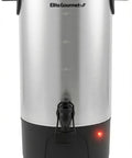40 Cup Electric Coffee Urn With Removable Filter For Easy Cleanup Two Way Dispenser With Cool Touch Handles Stainless Steel Construction